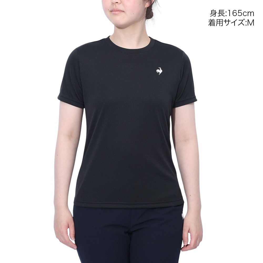 ルコックスポルティフ（lecoqsportif）（レディース）エコペット 半袖Tシャツ LT5SHTZ1L BK00