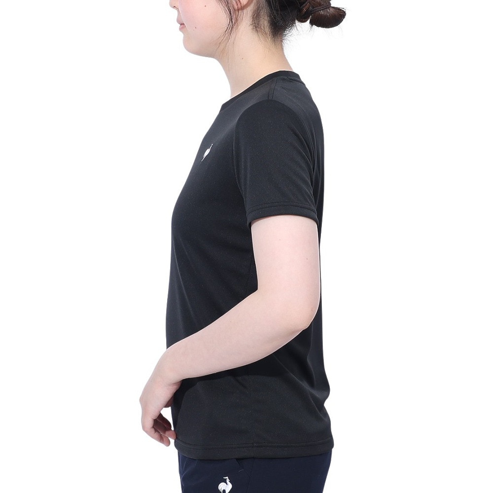 ルコックスポルティフ（lecoqsportif）（レディース）エコペット 半袖Tシャツ LT5SHTZ1L BK00