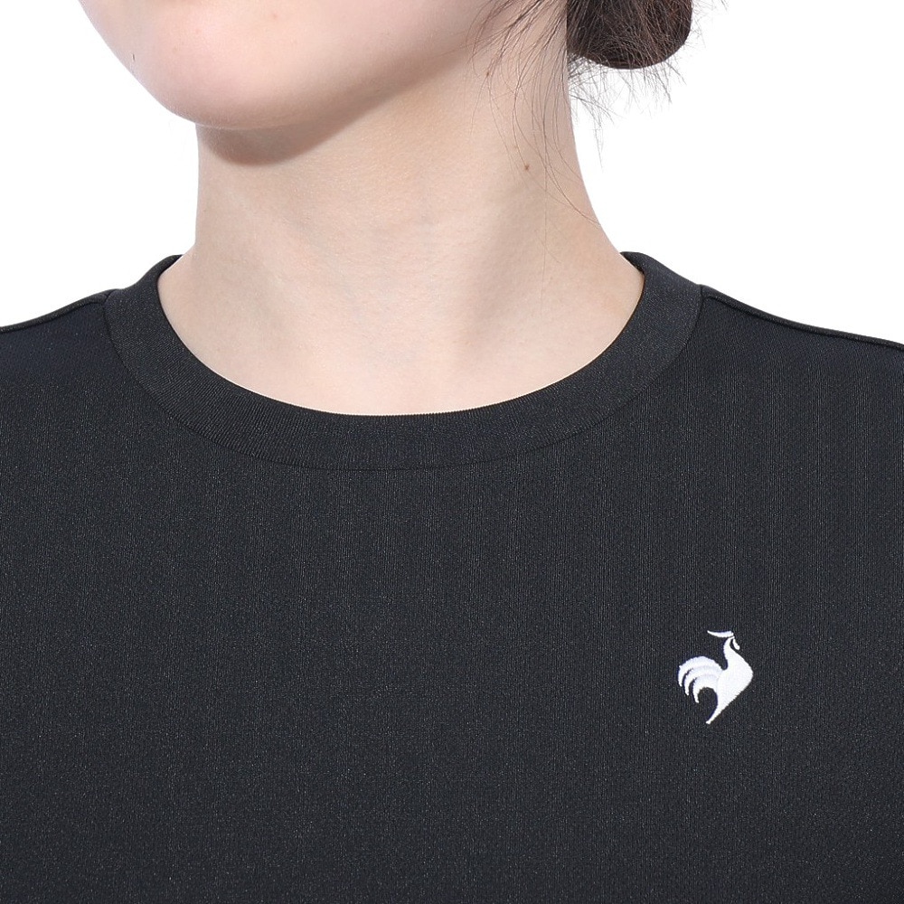 ルコックスポルティフ（lecoqsportif）（レディース）エコペット 半袖Tシャツ LT5SHTZ1L BK00