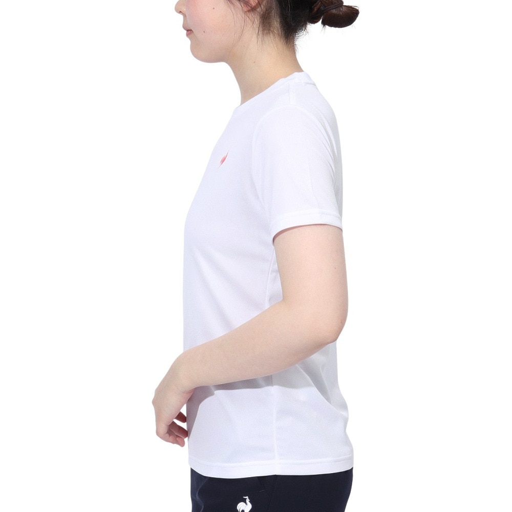 ルコックスポルティフ（lecoqsportif）（レディース）エコペット 半袖シャツ LT5SHTZ1L WH00