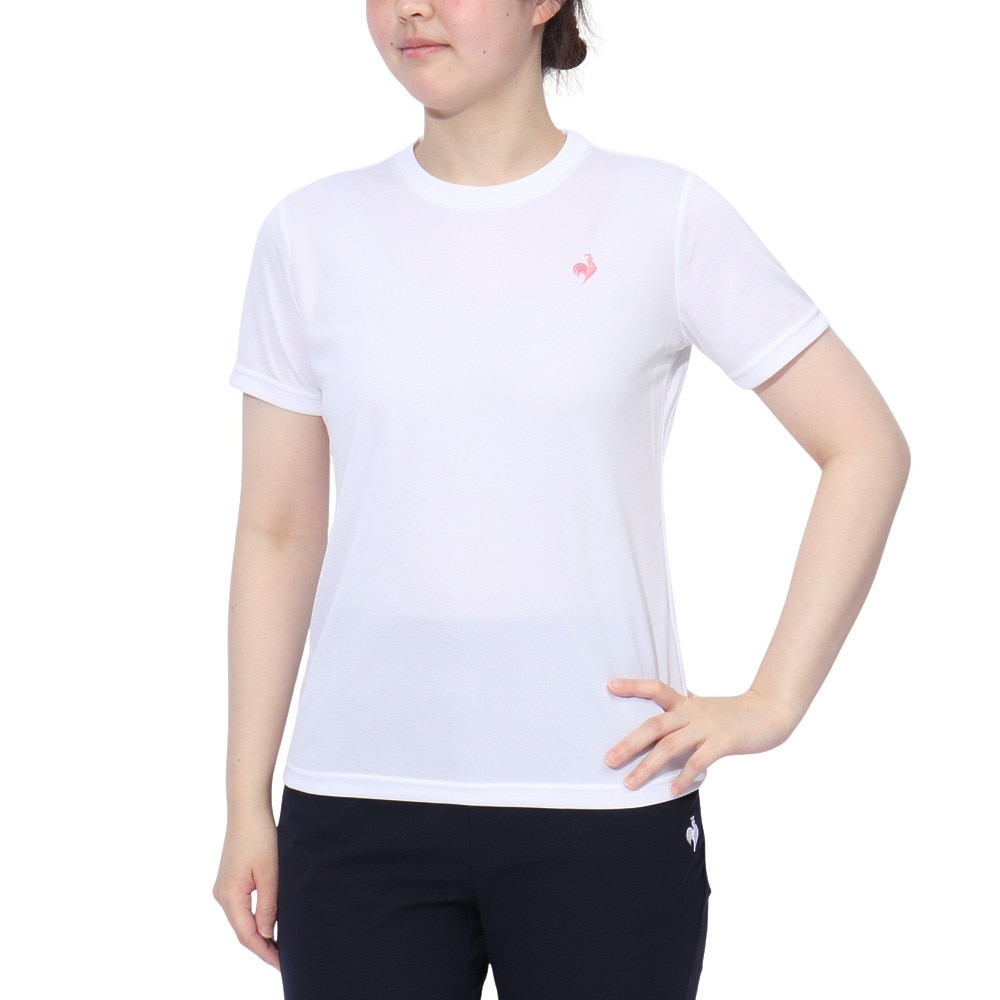 ルコックスポルティフ（lecoqsportif）（レディース）エコペット 半袖シャツ LT5SHTZ1L WH00