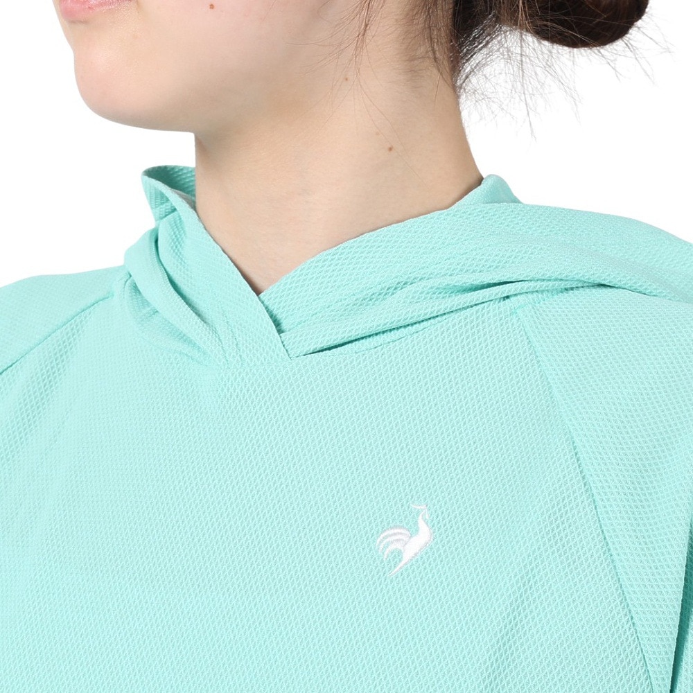 ルコックスポルティフ（lecoqsportif）（レディース）半袖Tシャツ レディース ヘランカ パーカー QMWVJA70XB BL