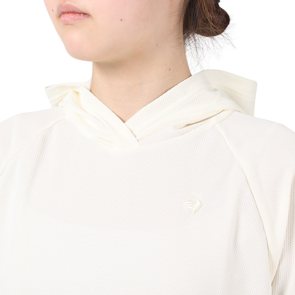 ルコックスポルティフ（lecoqsportif）（レディース）半袖Tシャツ レディース ヘランカ パーカー QMWVJA70XB WH