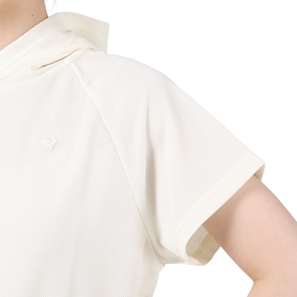 ルコックスポルティフ（lecoqsportif）（レディース）半袖Tシャツ レディース ヘランカ パーカー QMWVJA70XB WH