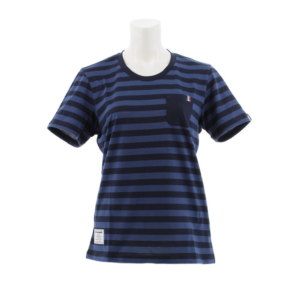  【多少の傷汚れありの為大奉仕】Tシャツ 半袖 ボーダー QMWNJA11XB NVY