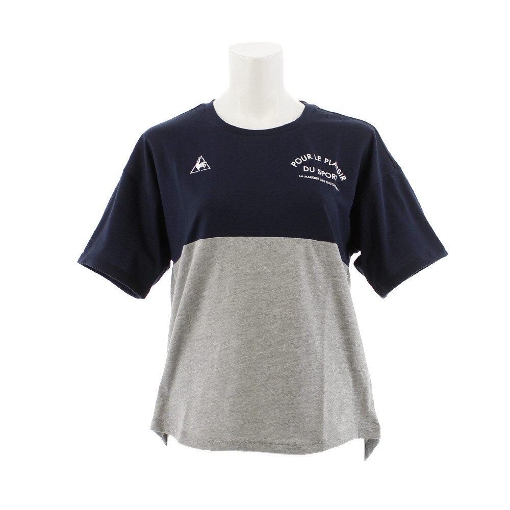 Tシャツ レディース 半袖 ゆったり Qmwnja12xb Nvy ルコック スポルティフ スポーツ用品はスーパースポーツゼビオ