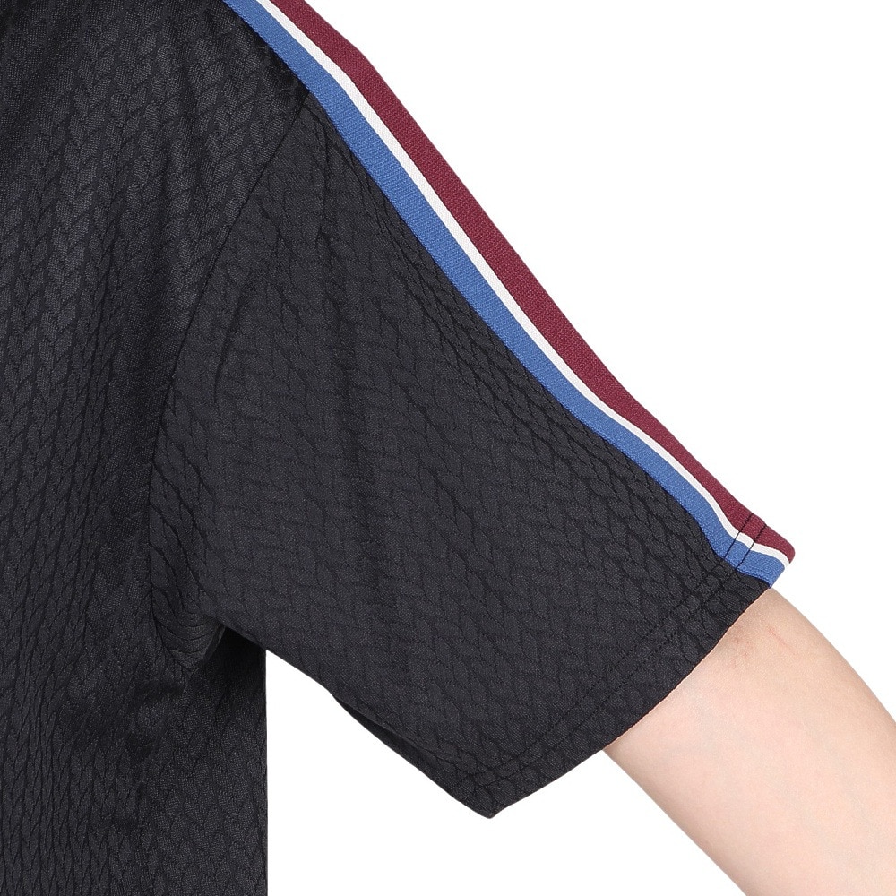 ルコックスポルティフ（lecoqsportif）（レディース）ジャガード半袖ポロシャツ LU5FHT00L BK00