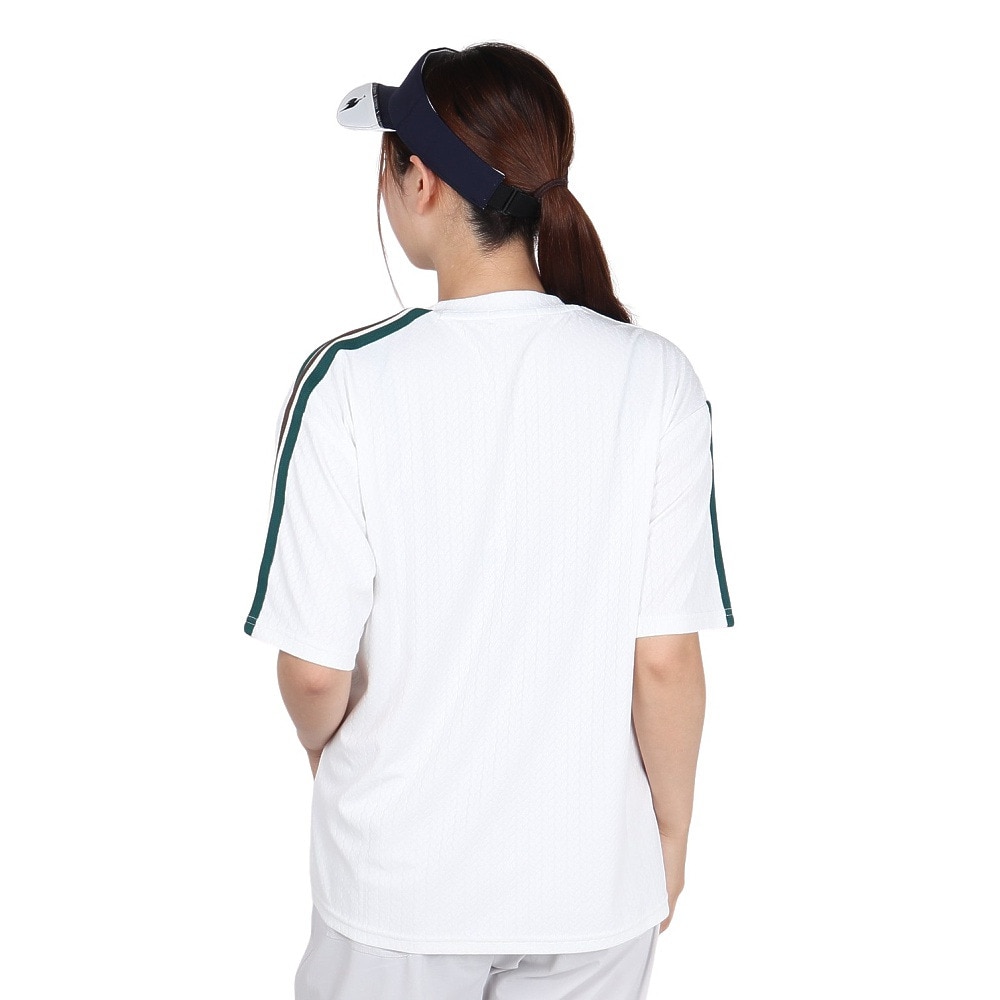 ルコックスポルティフ（lecoqsportif）（レディース）ジャガード半袖Tシャツ LU5FHT00L WH00