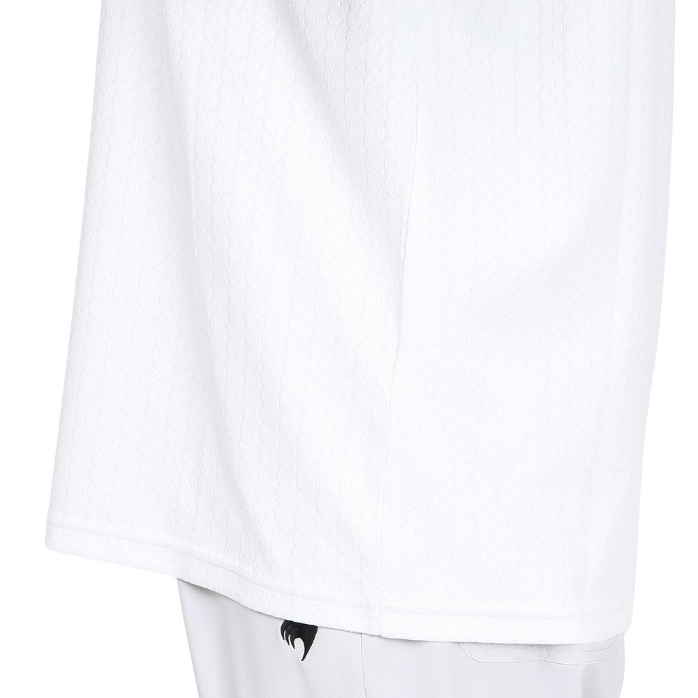 ルコックスポルティフ（lecoqsportif）（レディース）ジャガード半袖Tシャツ LU5FHT00L WH00