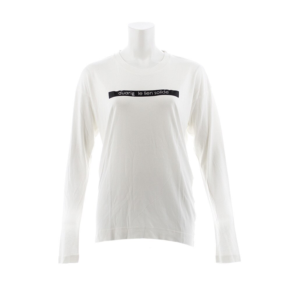  Tシャツ レディース 長袖 天竺 オフショルダー 864D8CD2813 WHT