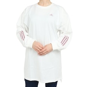 アディダス（adidas）（レディース）Tシャツ 長袖 レディースワーディング ルーズフィット チュニック CV338-HM2797 ロンT