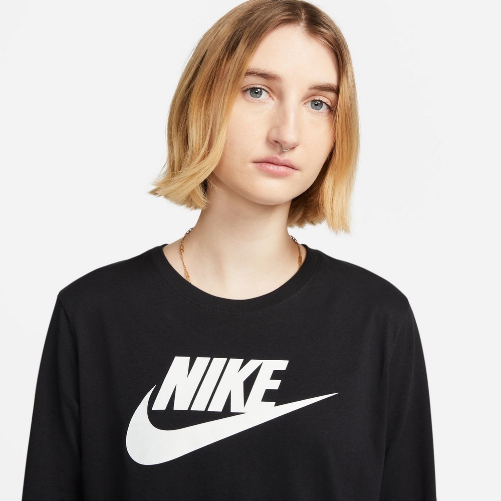 ナイキ（NIKE）（レディース）エッセンシャル ロングスリーブ ロゴ Tシャツ FJ0442-010