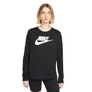 (レディース)エッセンシャル ロングスリーブ ロゴ Tシャツ FJ0442-010