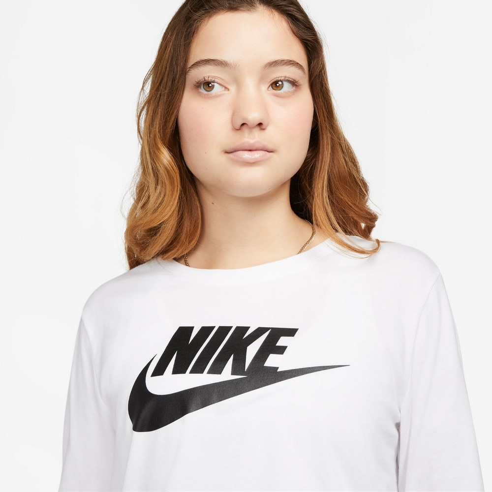 ナイキ（NIKE）（レディース）エッセンシャル ロングスリーブ ロゴ Tシャツ FJ0442-100