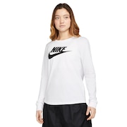 (レディース)エッセンシャル ロングスリーブ ロゴ Tシャツ FJ0442-100