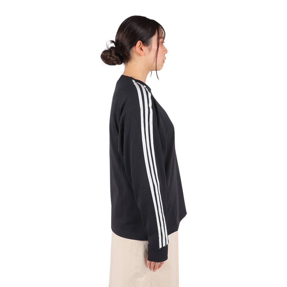 アディダス（adidas）（レディース）エッセンシャルズ プラス 3ストライプ Tシャツ 長袖 KVF78-JF1388 ロンT