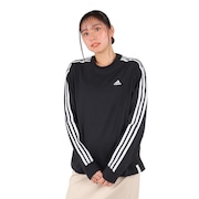 アディダス（adidas）（レディース）エッセンシャルズ プラス 3ストライプ Tシャツ 長袖 KVF78-JF1388 ロンT