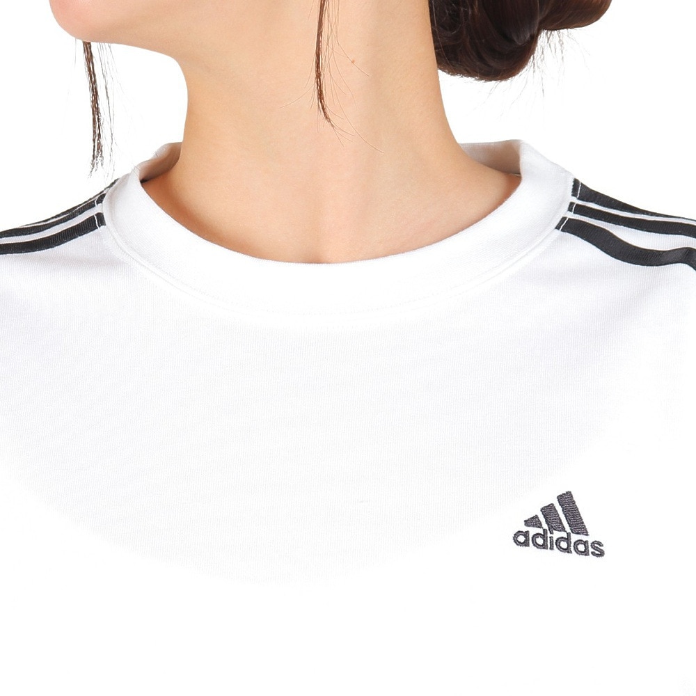 アディダス（adidas）（レディース）エッセンシャルズ プラス 3ストライプ Tシャツ 長袖 KVF78-JF1390 ロンT