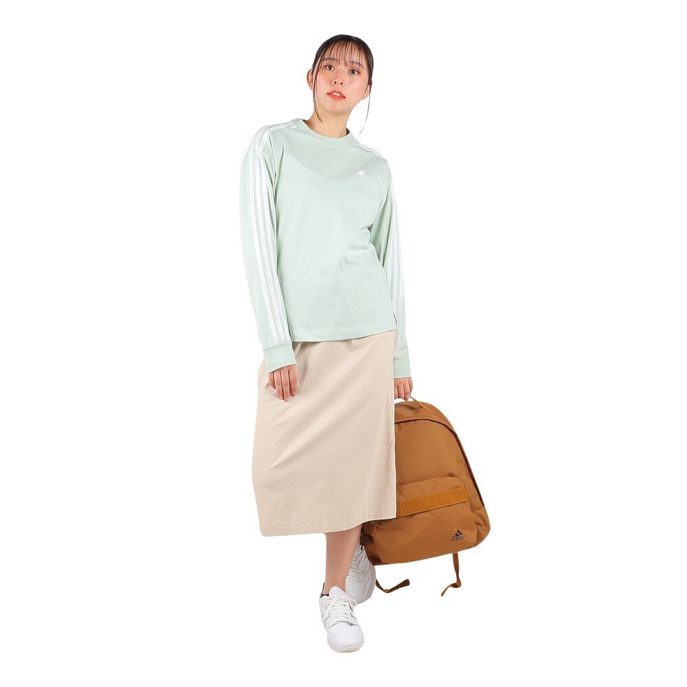 アディダス（adidas）（レディース）エッセンシャルズ プラス 3ストライプ 長袖Tシャツ KVF78-JF1393★★★