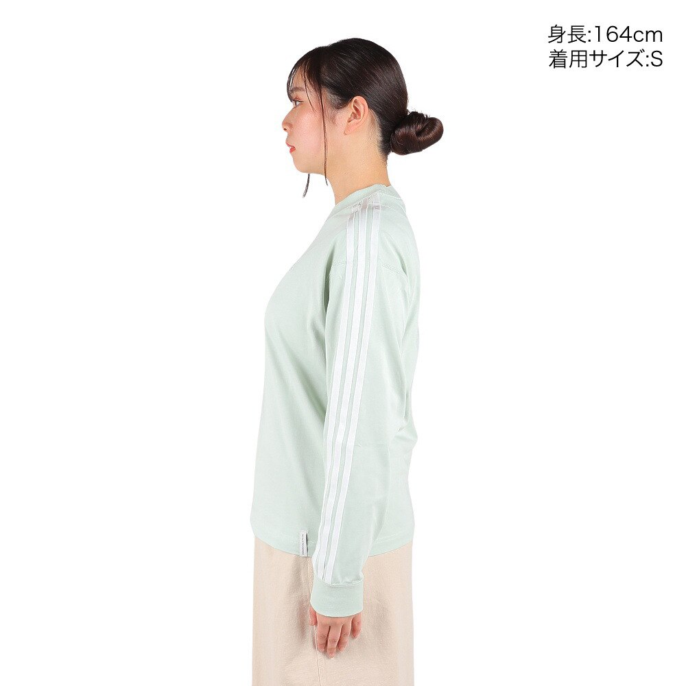 アディダス（adidas）（レディース）エッセンシャルズ プラス 3ストライプ 長袖Tシャツ KVF78-JF1393★★★