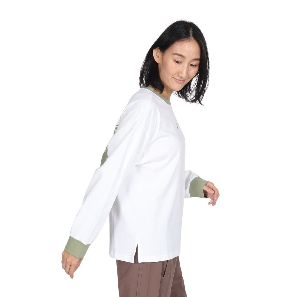 アディダス（adidas）（レディース）ワーディング ルーズフィット シングルジャージー 長袖Tシャツ KTX53-JG5713