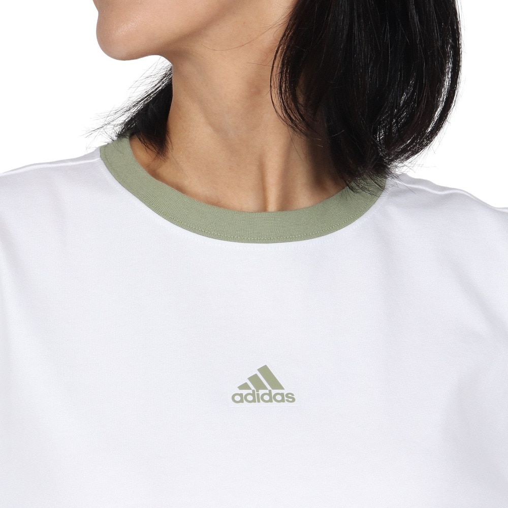 アディダス（adidas）（レディース）ワーディング ルーズフィット シングルジャージー 長袖Tシャツ KTX53-JG5713