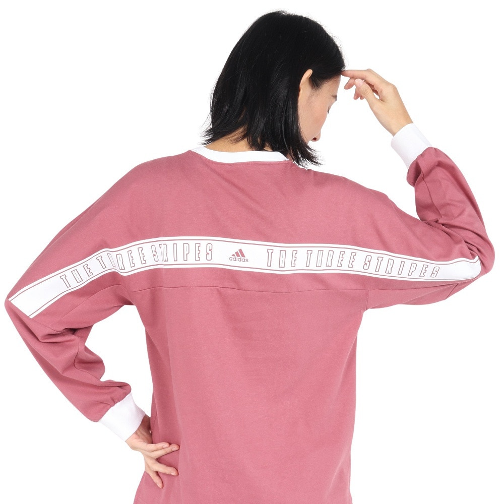 アディダス（adidas）（レディース）ワーディング ルーズフィット シングルジャージー 長袖Tシャツ KTX53-JG5715