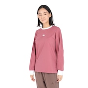 (レディース)ワーディング ルーズフィット シングルジャージー 長袖Tシャツ KTX53-JG5715