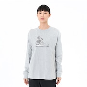 (レディース)フラワーグラフィック 長袖Tシャツ WT43563AG