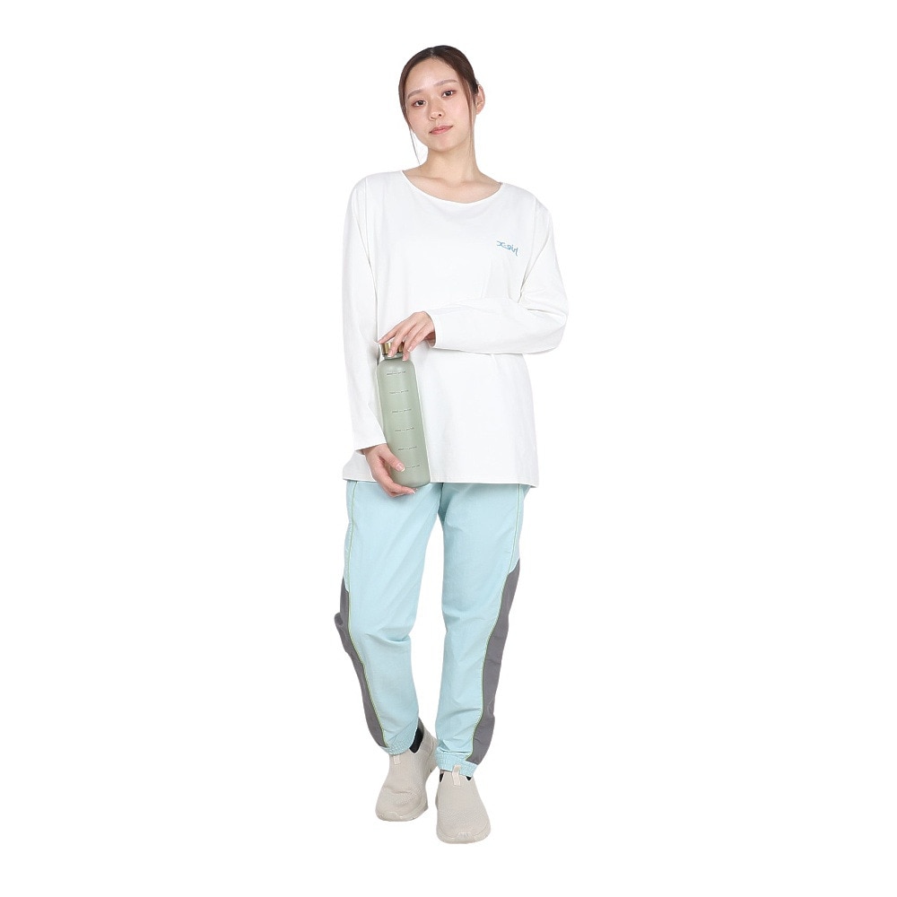 エックスガール（X-gir）（レディース）アスリート ロゴ 長袖Tシャツ 155251013005-WHITE