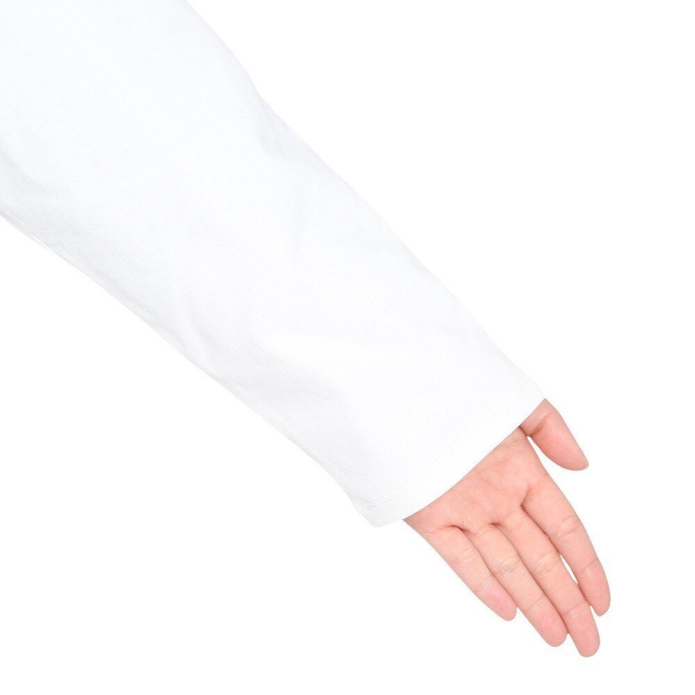 エックスガール（X-gir）（レディース）アスリート ロゴ 長袖Tシャツ 155251013005-WHITE