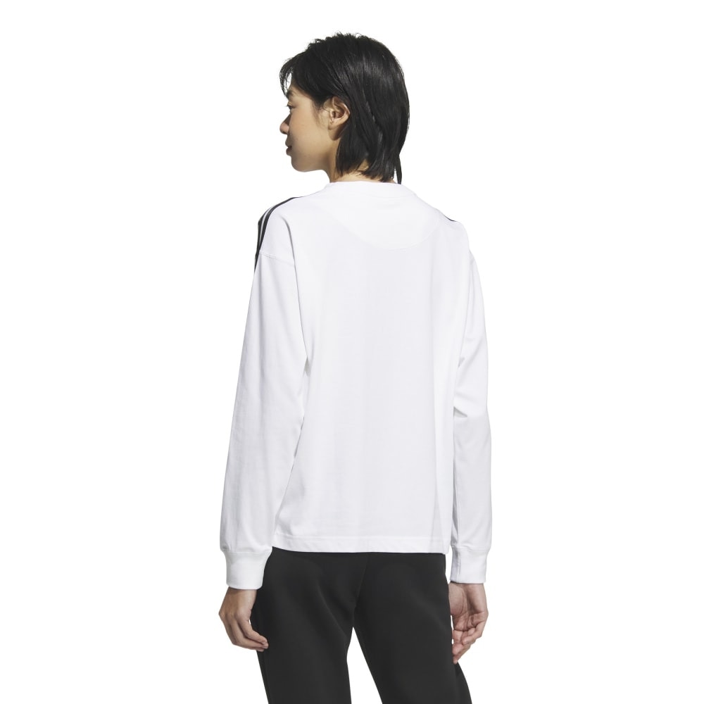 アディダス（adidas）（レディース）エッセンシャルズ プラス スリーストライプス 長袖Tシャツ JUP43-JW4496