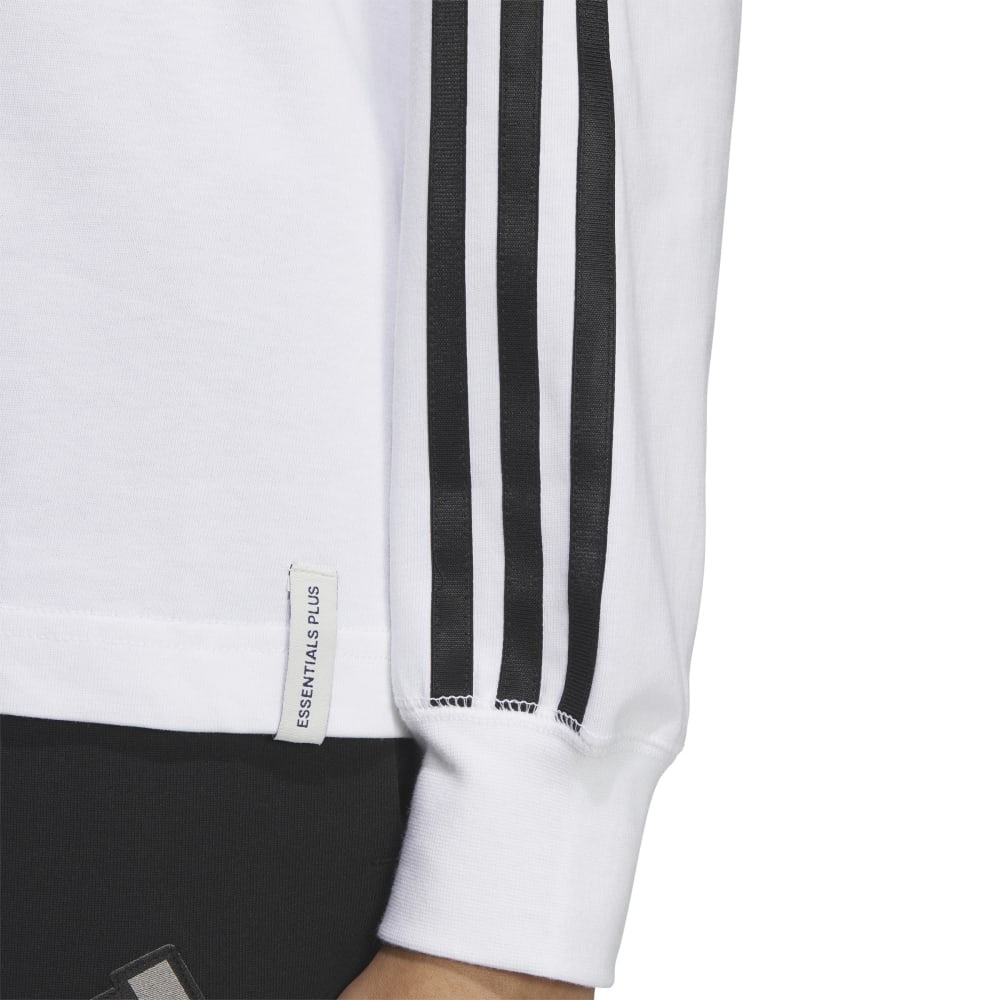 アディダス（adidas）（レディース）エッセンシャルズ プラス スリーストライプス 長袖Tシャツ JUP43-JW4496