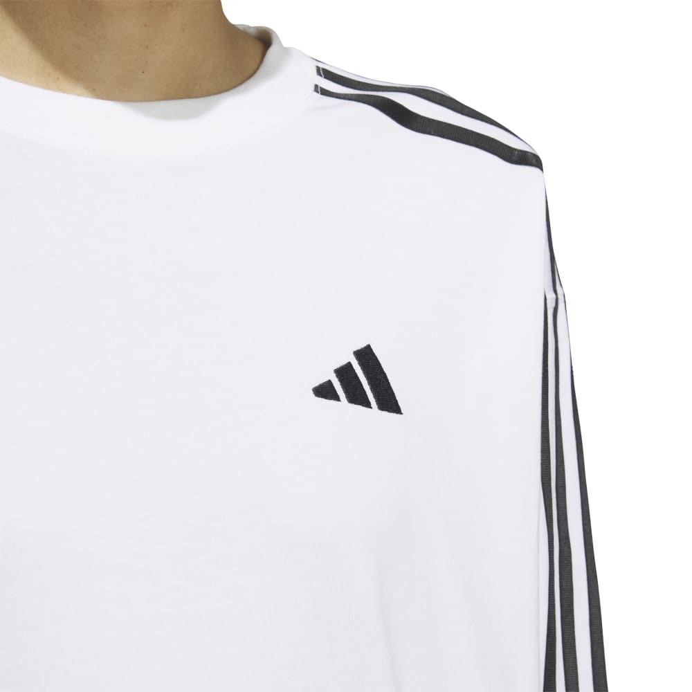 アディダス（adidas）（レディース）エッセンシャルズ プラス スリーストライプス 長袖Tシャツ JUP43-JW4496