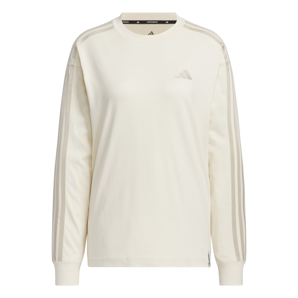 アディダス（adidas）（レディース）エッセンシャルズ プラス スリーストライプス 長袖Tシャツ JUP43-JW4497
