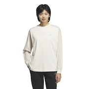 (レディース)エッセンシャルズ プラス スリーストライプス 長袖Tシャツ JUP43-JW4497