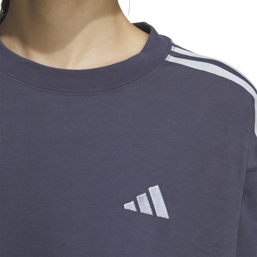 アディダス（adidas）（レディース）エッセンシャルズ プラス スリーストライプス 長袖Tシャツ JUP43-JW4498