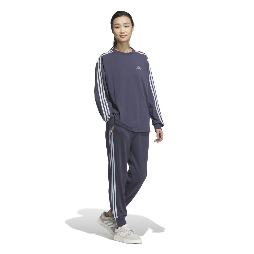アディダス（adidas）（レディース）エッセンシャルズ プラス スリーストライプス 長袖Tシャツ JUP43-JW4498