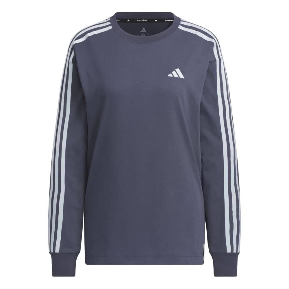 アディダス（adidas）（レディース）エッセンシャルズ プラス スリーストライプス 長袖Tシャツ JUP43-JW4498
