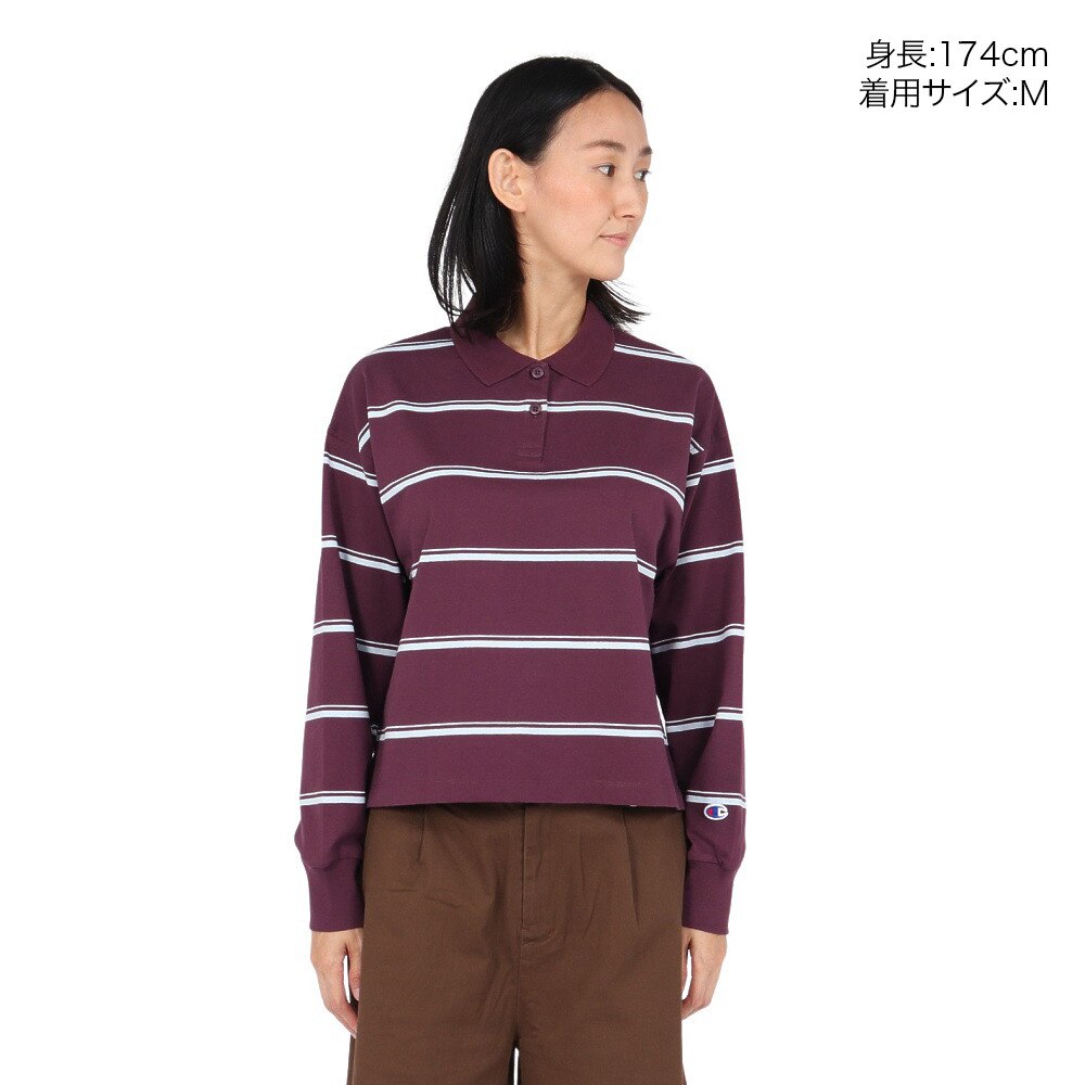 チャンピオン-ヘリテイジ（CHAMPION-HERITAGE）（レディース）WCA 16s ボーダー ロング ポロシャツ CW-C401 109