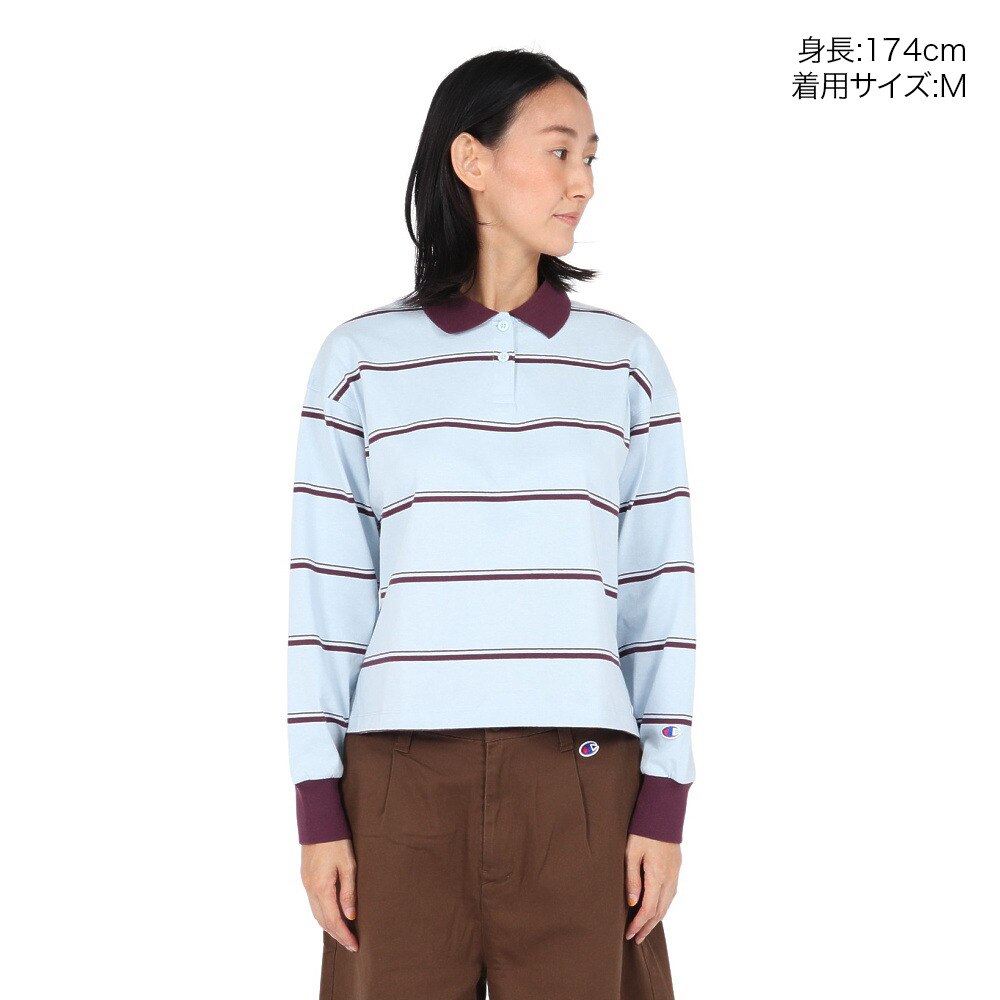 チャンピオン-ヘリテイジ（CHAMPION-HERITAGE）（レディース）WCA 16s ボーダー ロング ポロシャツ CW-C401 322