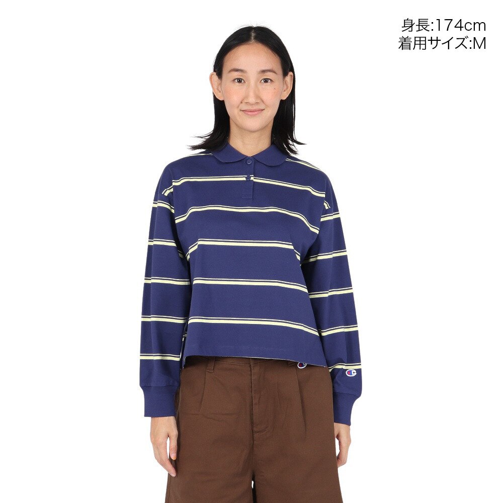 チャンピオン-ヘリテイジ（CHAMPION-HERITAGE）（レディース）WCA 16s ボーダー ロング ポロシャツ CW-C401 395