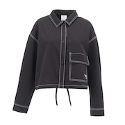 (レディース)AUTUMN ウーブン 長袖Tシャツ 690182 01 BLK