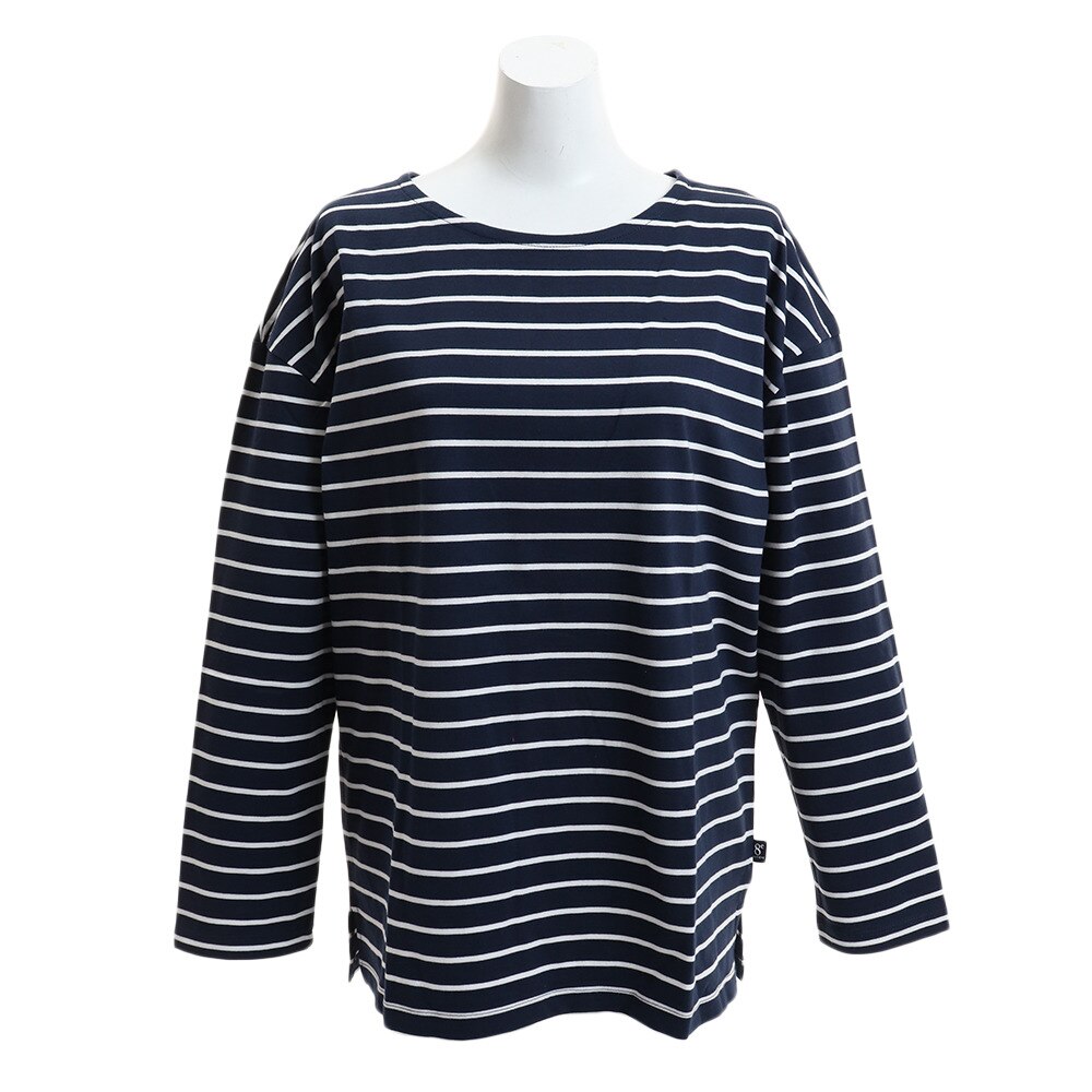 Tシャツ レディース 長袖 BORDER HU19F02CD864333NVY オンライン価格