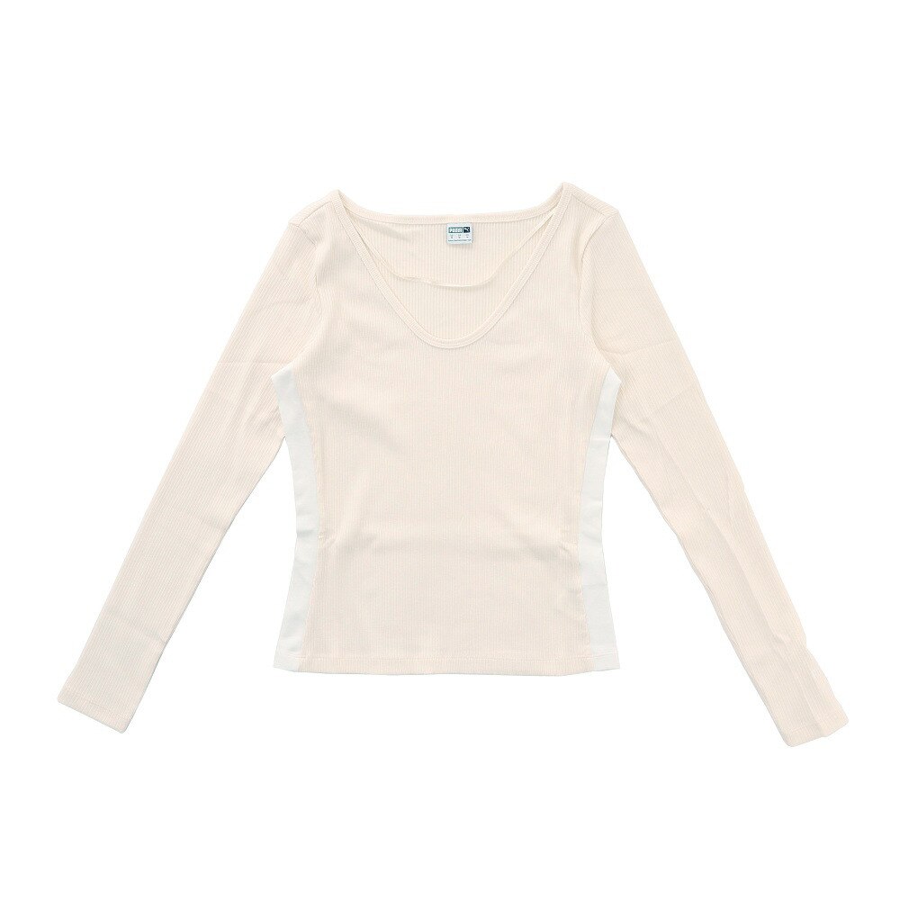  CLASSICS 長袖 リブトップ 599592 75 WHT