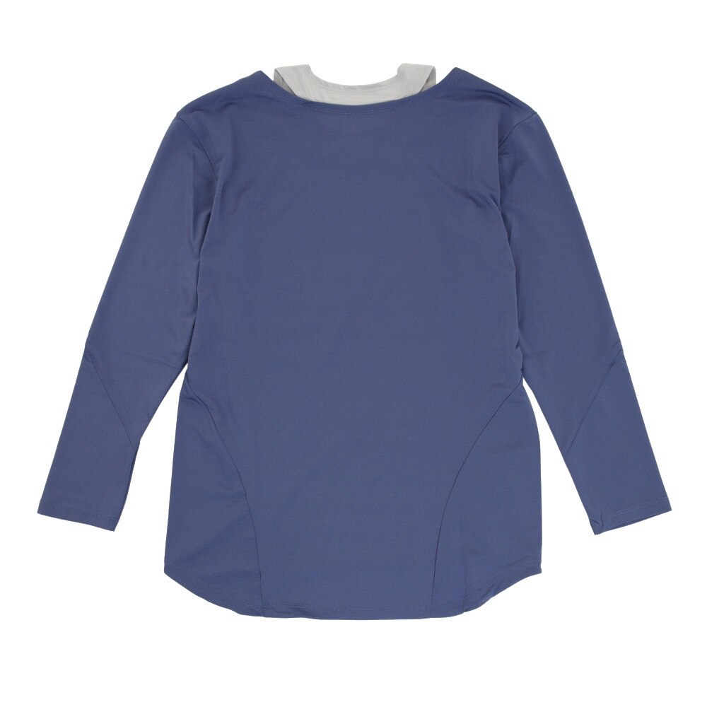 パフォーマンスギア（PG）（レディース）長袖Tシャツ レディース モックレイヤー  864PG1DSK2039 NV/GY