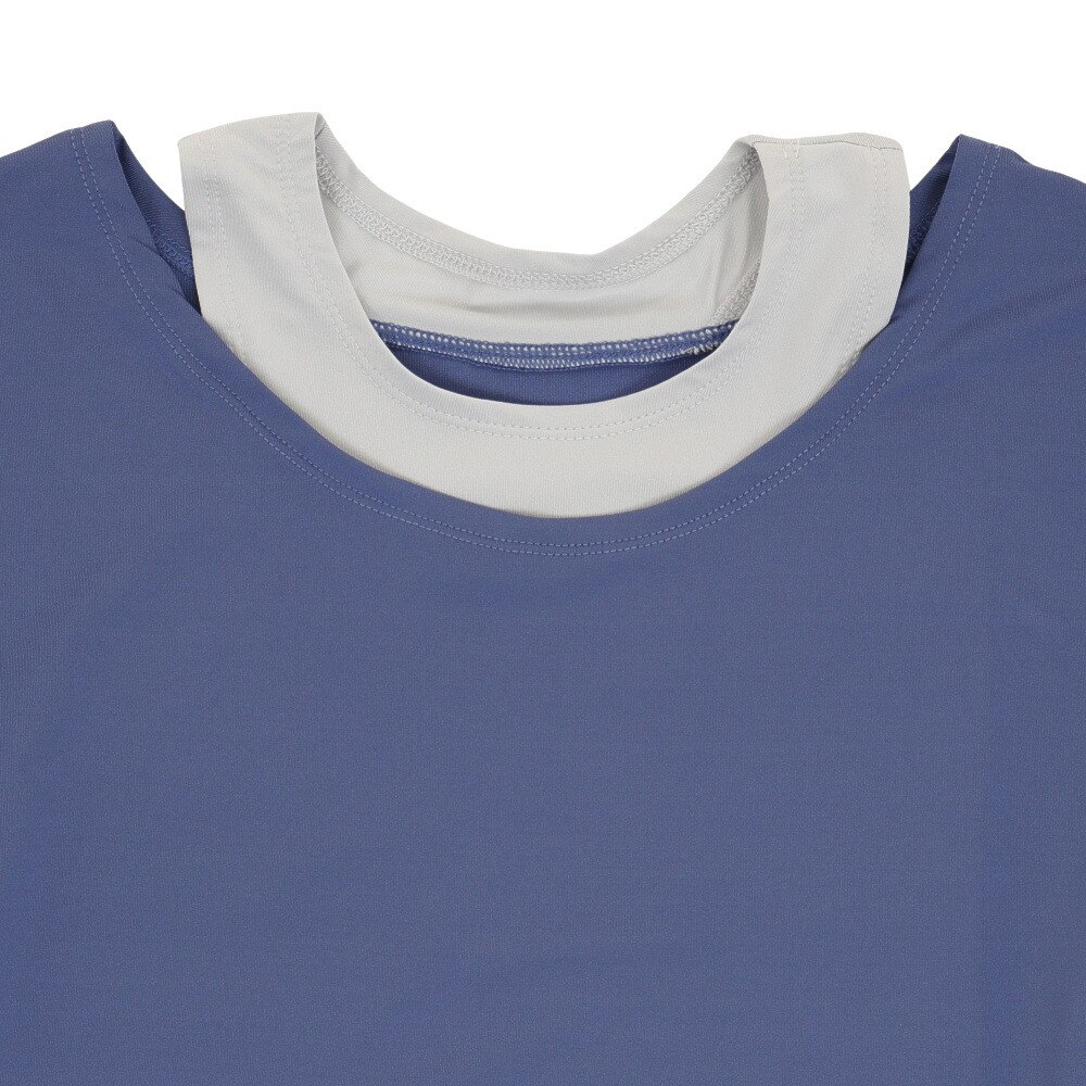 パフォーマンスギア（PG）（レディース）長袖Tシャツ レディース モックレイヤー  864PG1DSK2039 NV/GY
