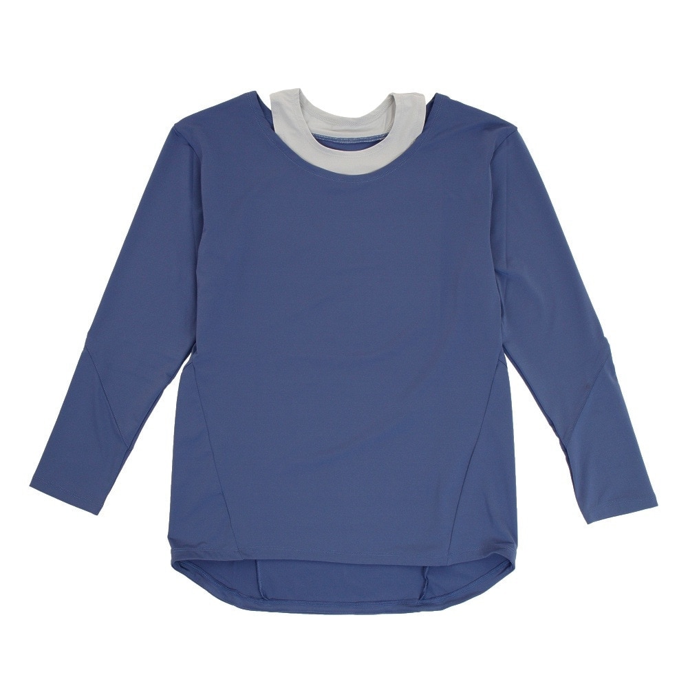 パフォーマンスギア（PG）（レディース）長袖Tシャツ レディース モックレイヤー  864PG1DSK2039 NV/GY