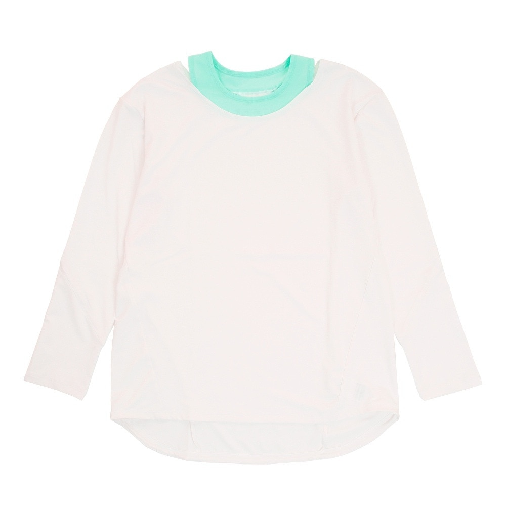 PG（レディース）長袖Tシャツ レディース MOCK LAYER  864PG1DSK2039 WHT