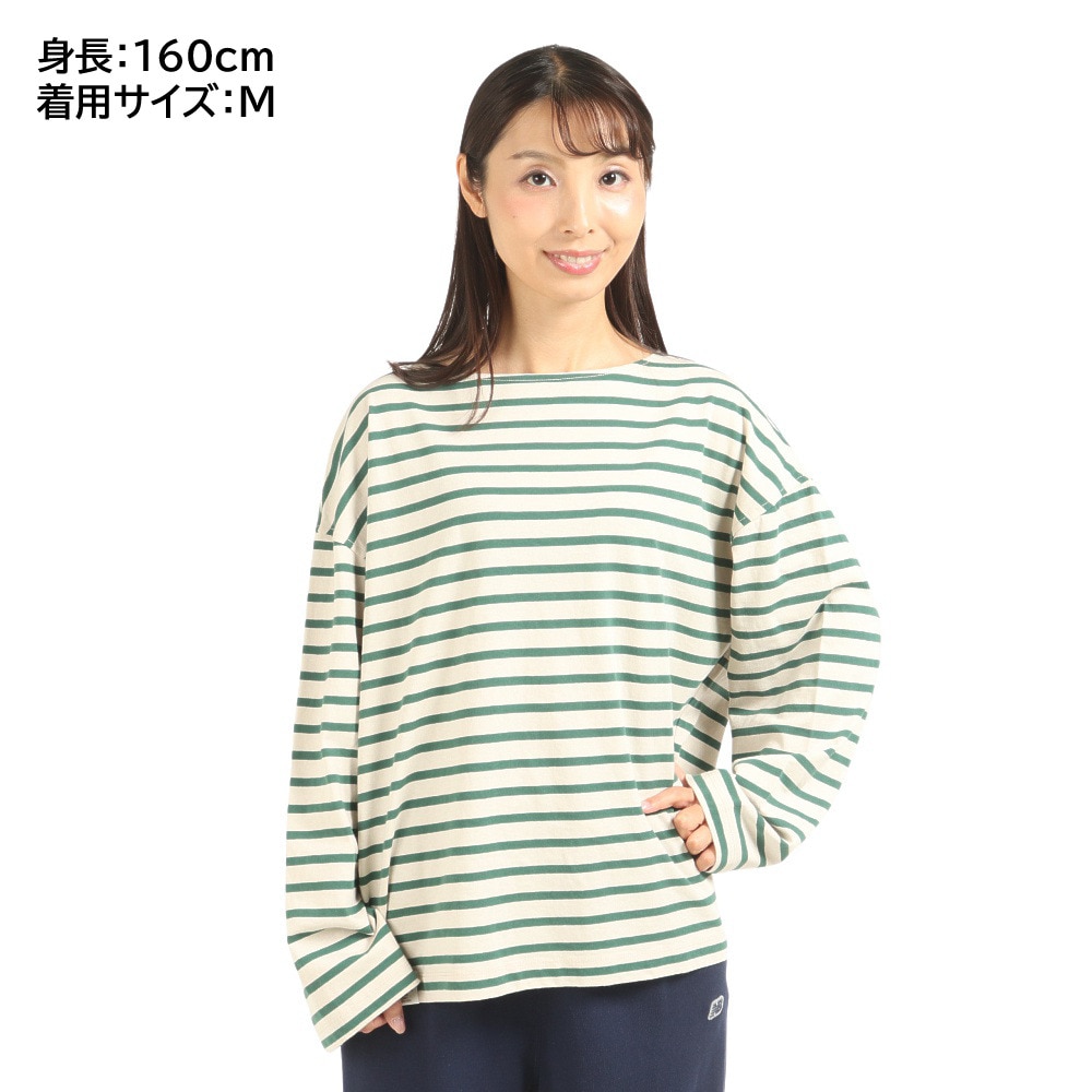 ニューバランス（new balance）（レディース）長袖Tシャツ レディース 900 ストライプ AWT25071TWF
